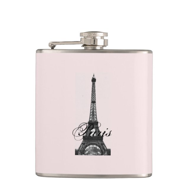 Paris – La Tour Eiffel pastel Eifelturm Flachmann (Vorderseite)