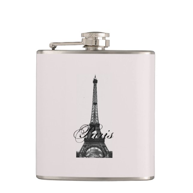 Paris – La Tour Eiffel pastel Eifelturm Flachmann (Vorderseite)