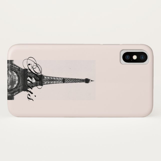 Paris – La Tour Eiffel pastel Eiffelturm Case-Mate iPhone Hülle (Rückseite (Horizontal))