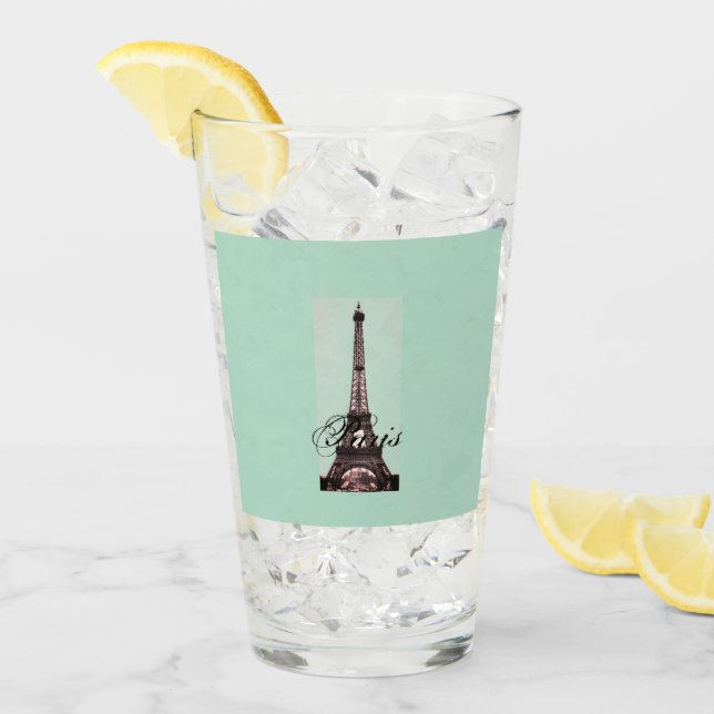 Paris – La Tour Eiffel pastel Eiffelturm Glas (Vorderseite Ice)