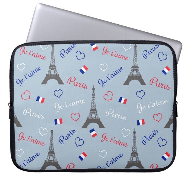 Paris Laptopschutzhülle (Vorderseite)