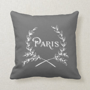 Paris Laurel Wreath Kissen