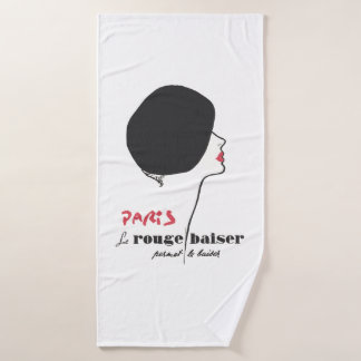 Paris - Le Rouge Baiser (The Red Kiss) Badehandtuch