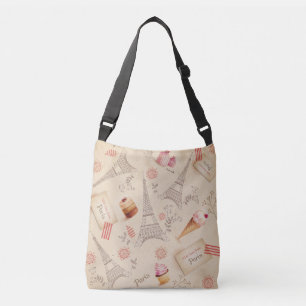 Paris Leckereien Crossover Bag Tragetaschen Mit Langen Trägern
