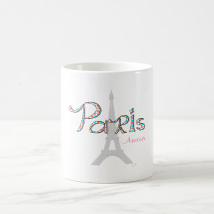 PARIS Liebe mit Eiffelturm Kaffeetasse