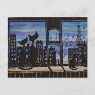 Paris, Liebe, Romantische Postkarte