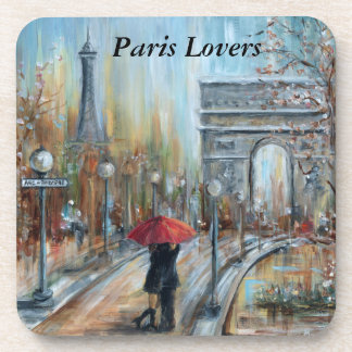 Paris-Liebhaber-Untersetzer Getränkeuntersetzer