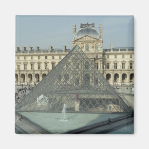Paris-Louvre-Glas Magnet