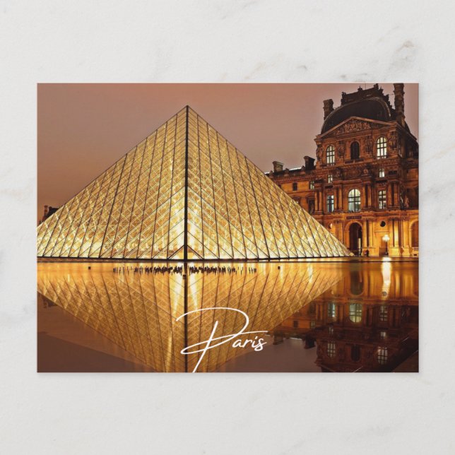 Paris Louvre (Paris) Einladungspostkarte (Vorderseite)