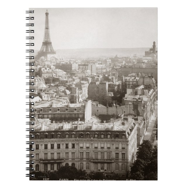 Paris: Luftaufnahme, 1900 Notizblock (Vorderseite)
