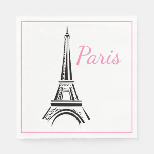 Paris Luncheon Paper Napkins Serviette