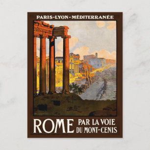 Paris Lyon Rom Mittelmeer Vintage Postkarte