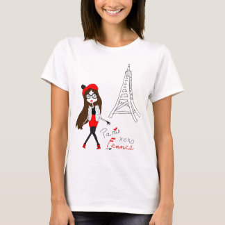 Paris-Mädchen T-Shirt