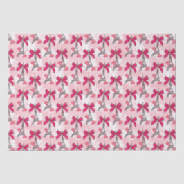 Paris mit Bow Seidenpapier