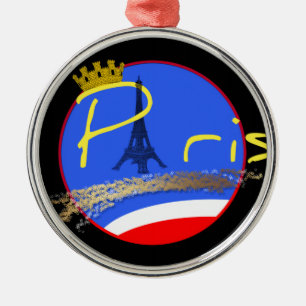 Paris mit Kronen-Verzierung Ornament Aus Metall