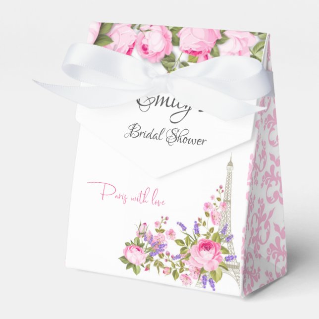 Paris mit Liebe Brautparty Geschenkschachtel (Vorderseite)