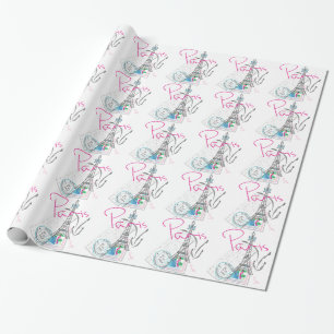 PARIS mit Liebe Geschenkpapier