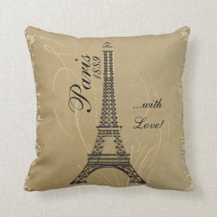 Paris mit Liebe Kissen