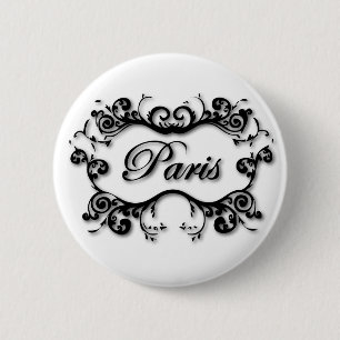 Paris mit Rollen Button