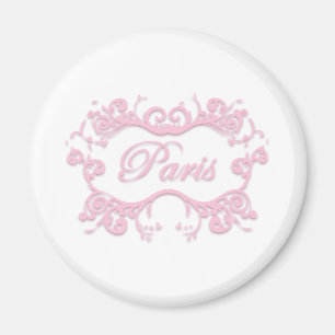Paris mit Rollerosa Magnet