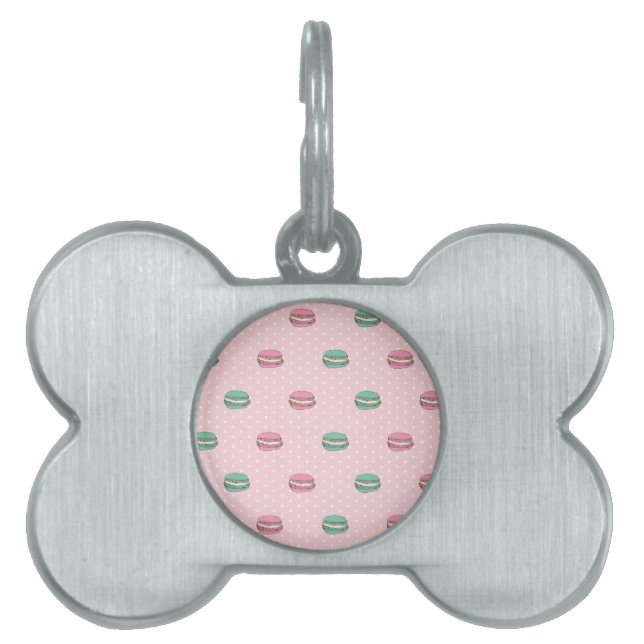 Paris-Mond Macaron und Punkte Tiermarke (Vorderseite)