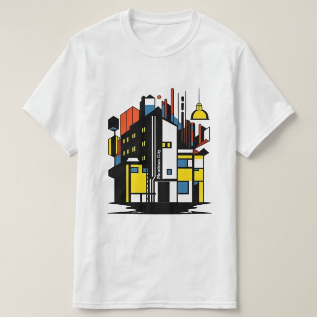 paris mondrian city jnf T-Shirt (Design vorne)