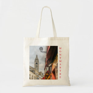 Paris Montmartre at night tote bag