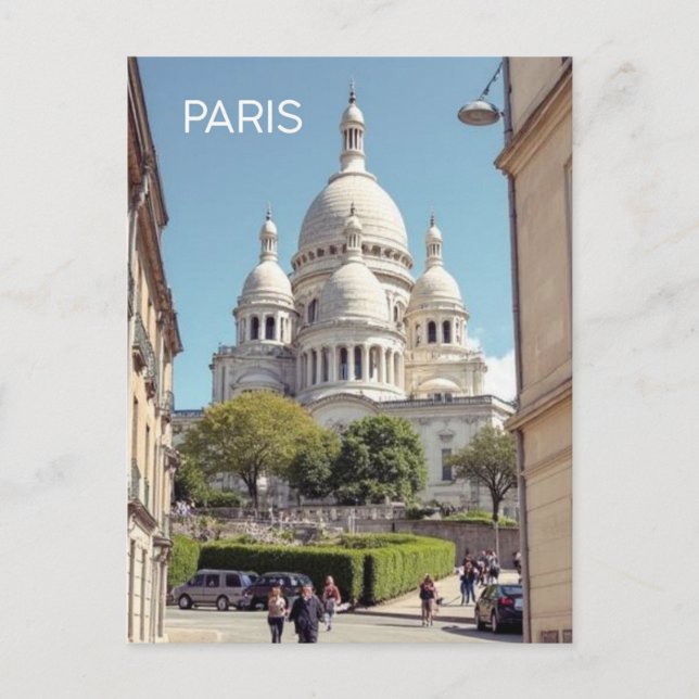 Paris Montmartre Postkarte (Vorderseite)