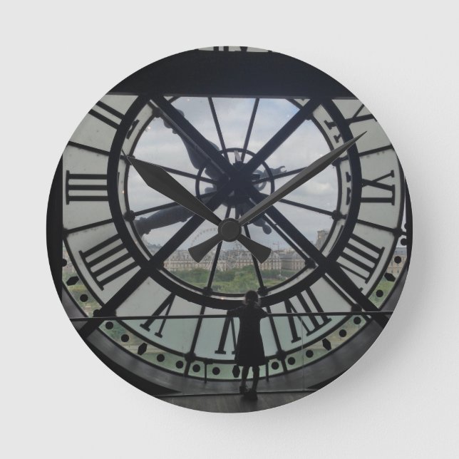 Paris Museum D'Orsay Clock Runde Wanduhr (Vorderseite)