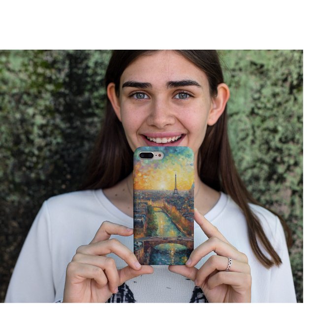 Paris nach Nacht-van-Gogh-Stil Case-Mate iPhone Hülle (Von Creator hochgeladen)