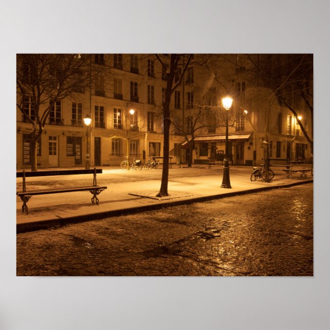 Paris: Nachtposter Poster (Vorne)