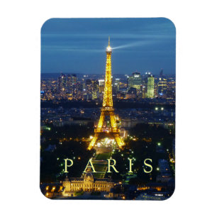 Paris nachts - Eiffelturmmagnet Magnet