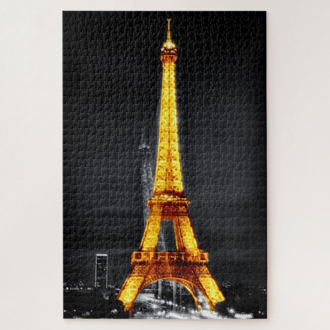 Paris: Night & Eiffel Tower Ghost /surreal art (Vertikal)