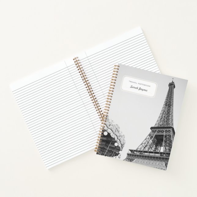 Paris Notebook Geschenk Personalisiert Paris Journ Notizbuch (Innenseite)