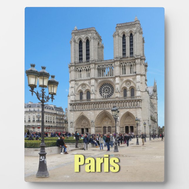 PARIS Notre Dame Fotoplatte (Vorderseite)