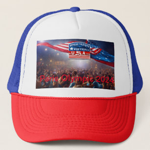 Paris Olympic 2024 USA Truckerkappe