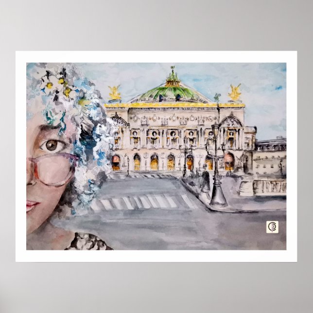 París. Opera Garnier Poster (Vorne)