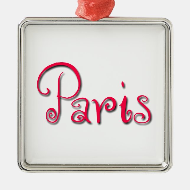 Paris Ornament Aus Metall (Vorne)