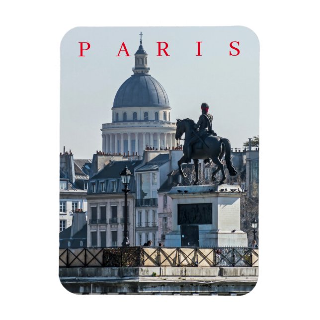 Paris Pantheon View Kühlschrankmagnet Magnet (Vertikal)