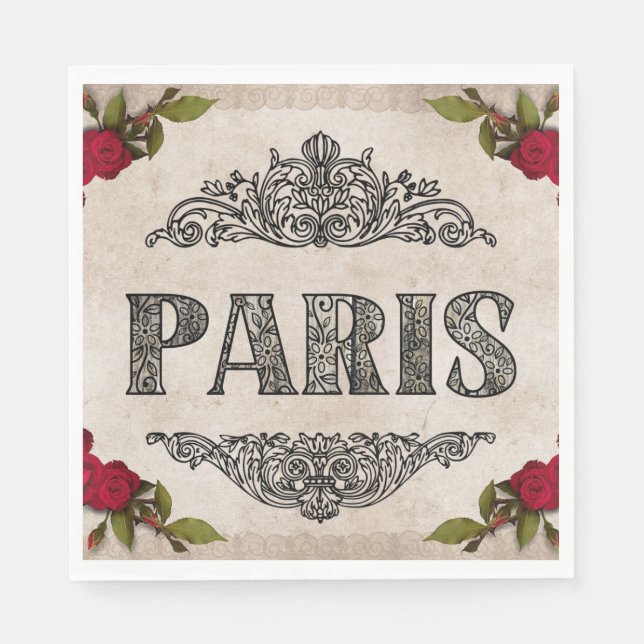 Paris Paper Napkin Serviette (Vorderseite)