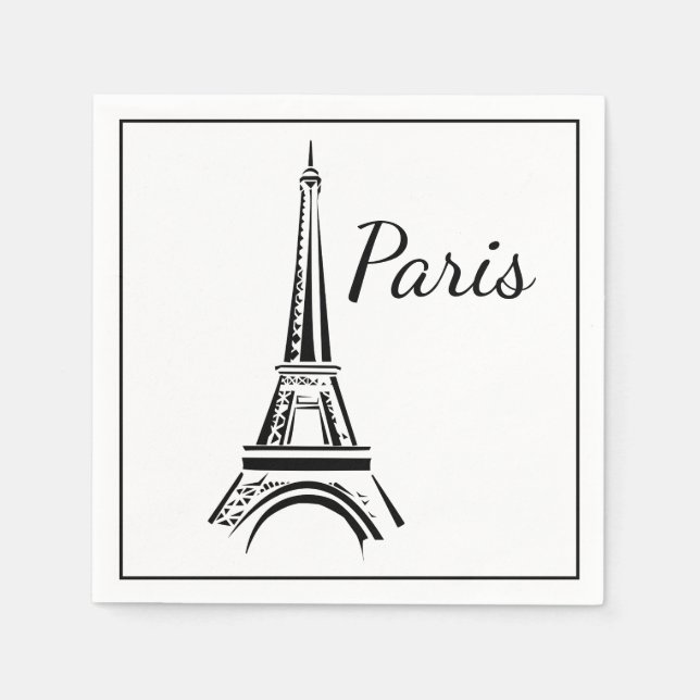 Paris Paper Napkins Serviette (Vorderseite)