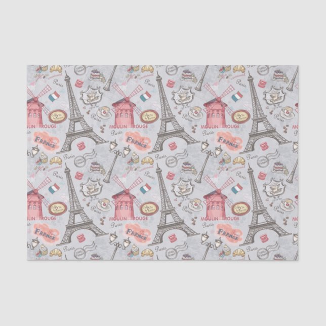 Paris-Papier Seidenpapier (Vorderseite)