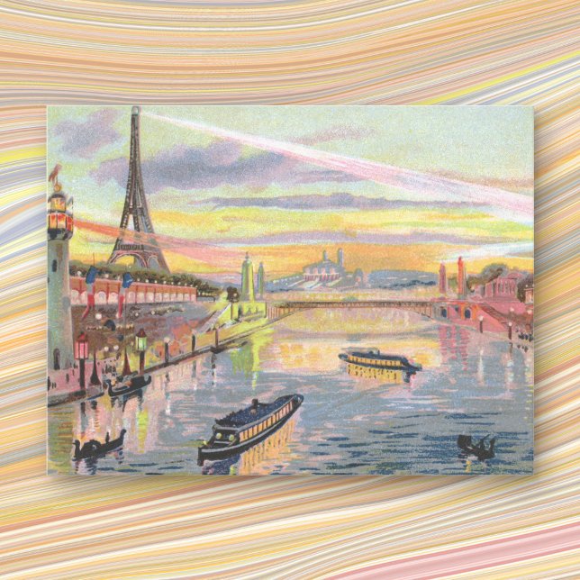 Paris Pastel Postcard Postkarte (Von Creator hochgeladen)