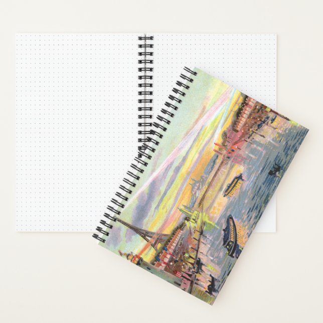 Paris Pastel Spiral Notebook Notizbuch (Innen)