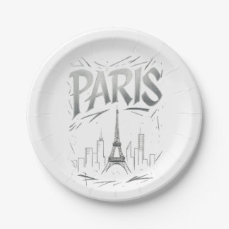 Paris Perfect Party (paper plate) Pappteller