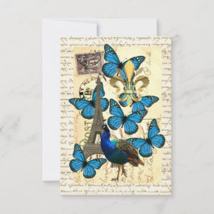 Paris, Pfau und Schmetterlinge