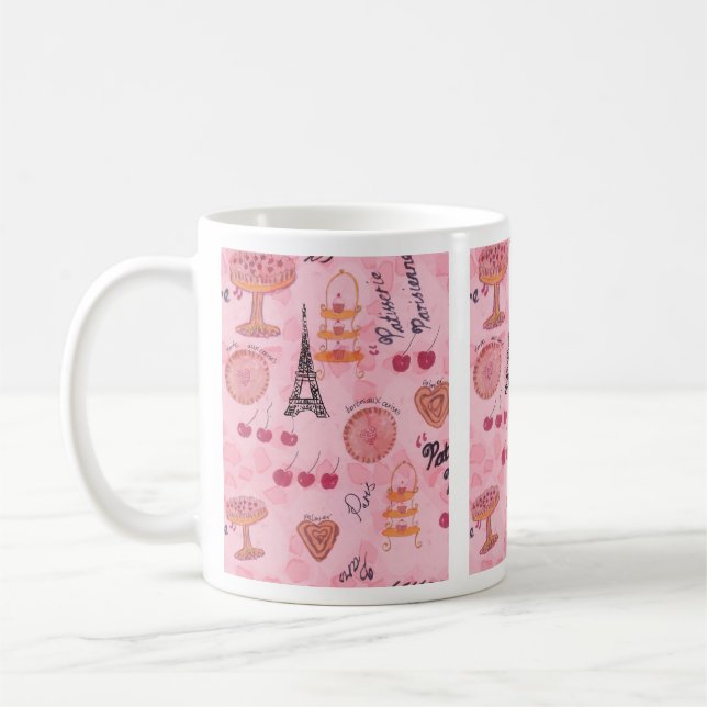 Paris Pink Pastries Kaffeetasse (Links)