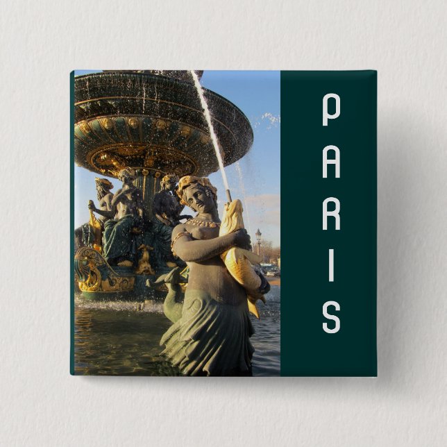 Paris - Place de la Concorde Button (Vorderseite)
