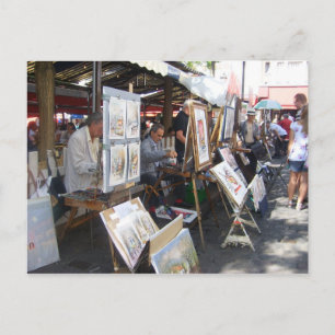 Paris - Place du Tertre-Montmartre - Postkarte