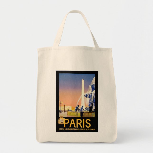 Paris ~ Platz Del la Concorde Tragetasche (Vorne)